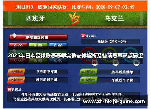 2025年日本足球联赛赛季完整安排解析及各项赛事亮点展望