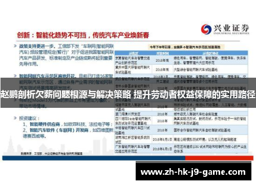 赵鹏剖析欠薪问题根源与解决策略 提升劳动者权益保障的实用路径 赵鹏剖析欠薪问题根源与解决策略 提升劳动者权益保障的实用路径